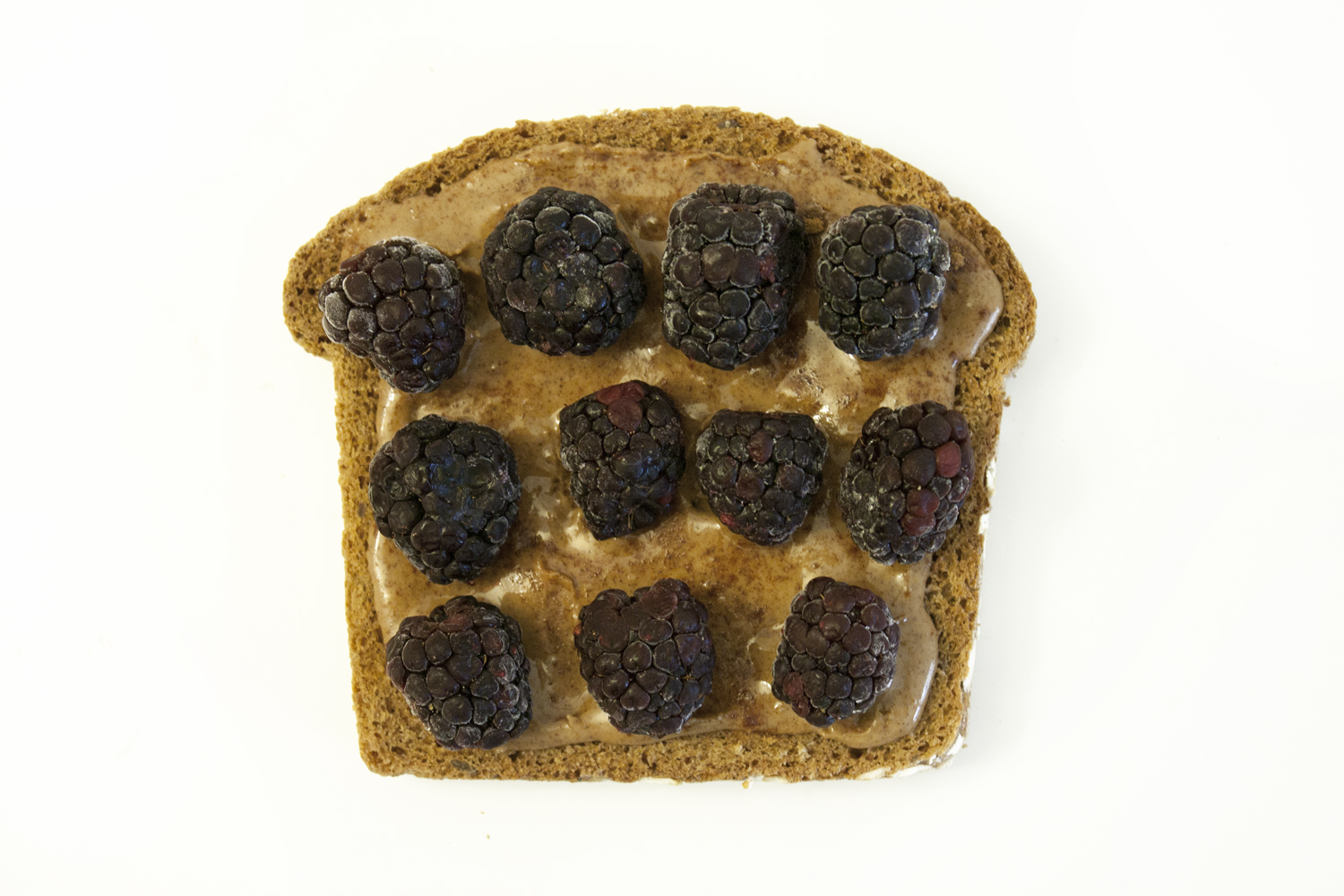 blackberry almond butter toast