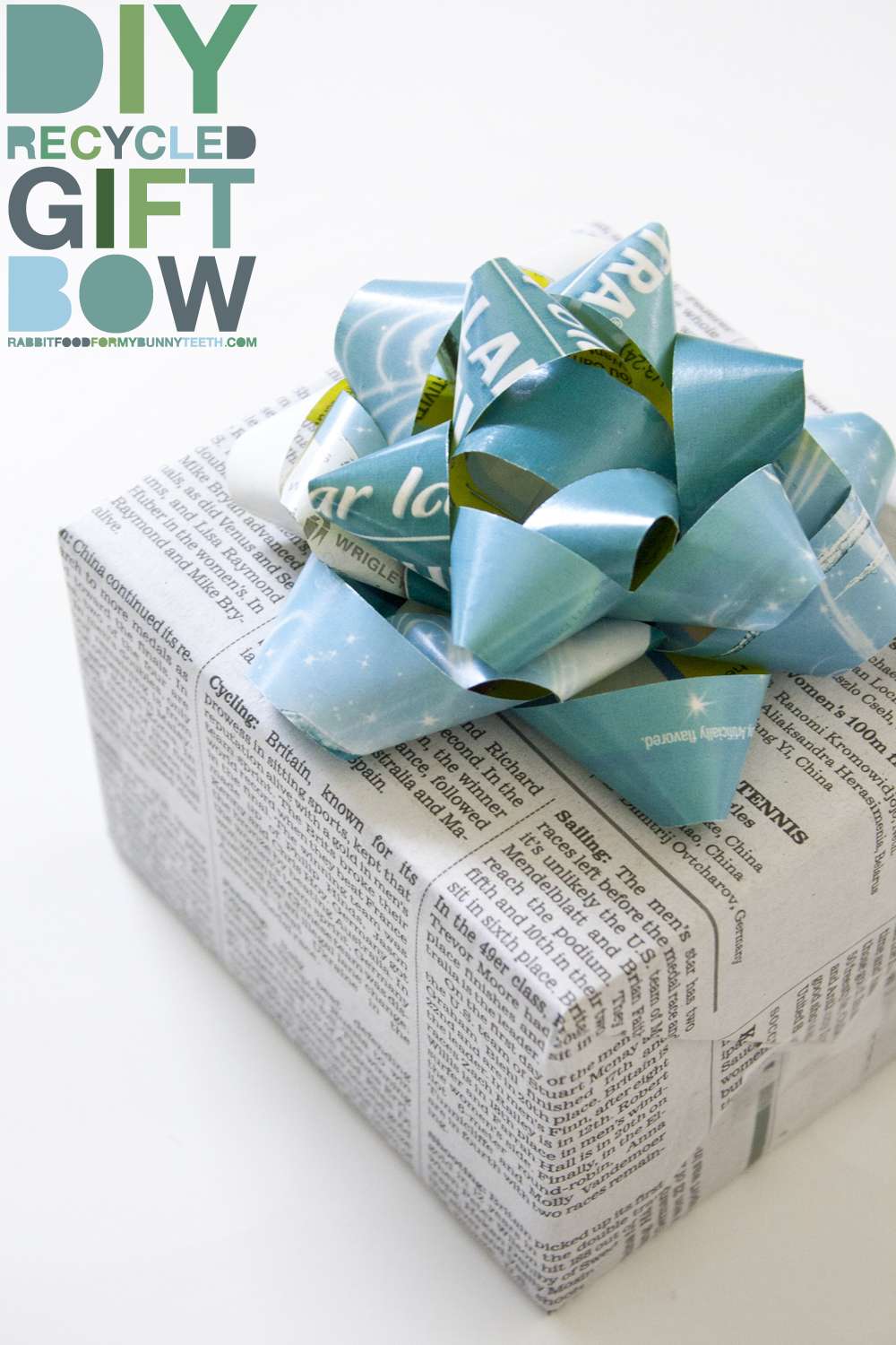 DIY Recycled Gift Bow