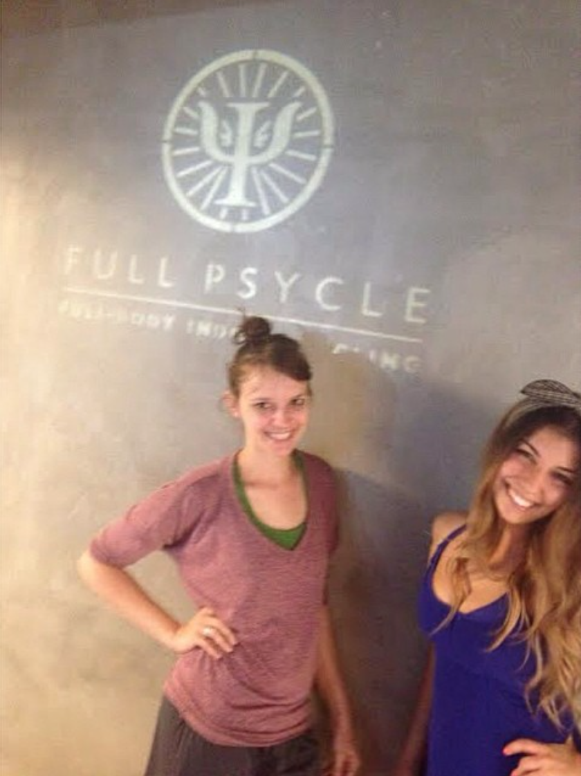 Julia’s first spin class