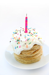 Birthday Cake Batter Protein Pancakes - Eat More Rabbit Food